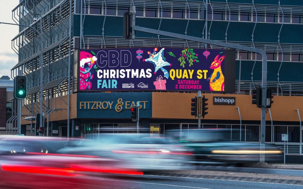 East Street Rockhampton Christmas Markets Billboard